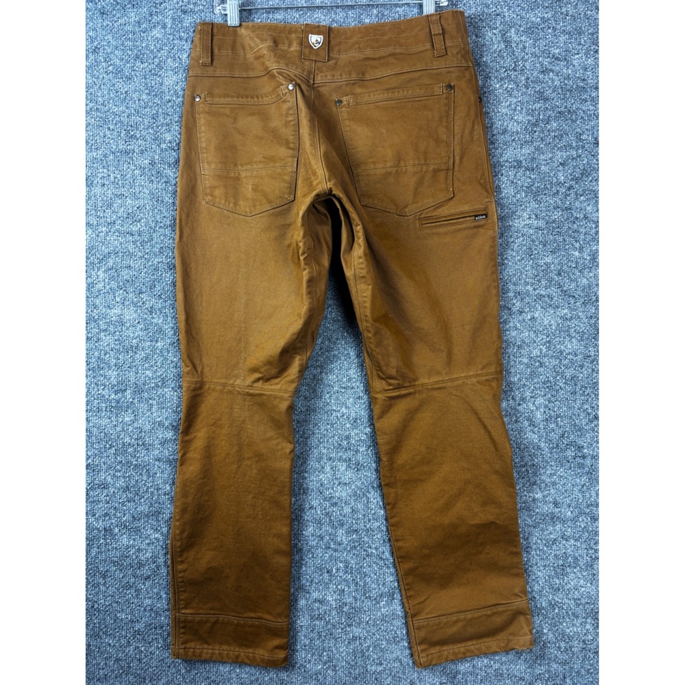 Kuhl Knee Pants Men's 33x28 Brown Free Rydr Tapered Articulated Gorpcore - Picture 3 of 7